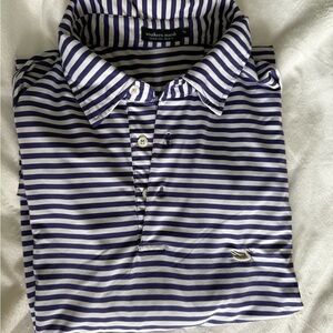 Southern Marsh Men's Purple Striped Performance Polo